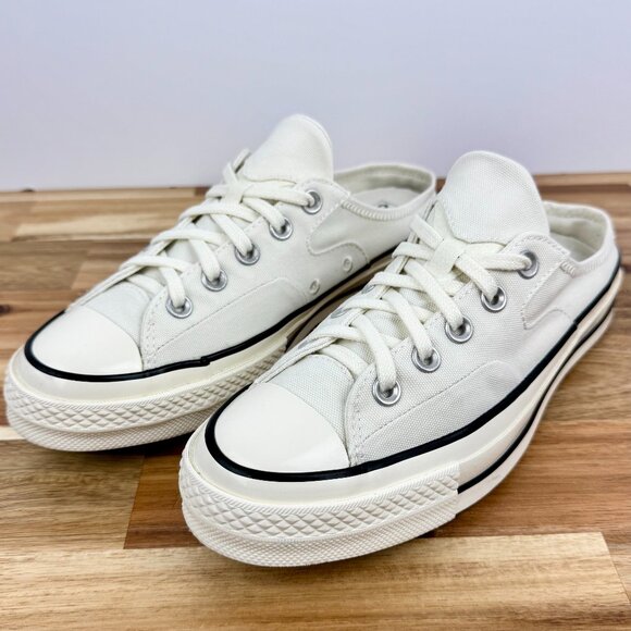 Converse Chuck 70 Mule Canvas Sneakers "Foundation Egret"- 172592C Women's 8.5‎ - Picture 1 of 9